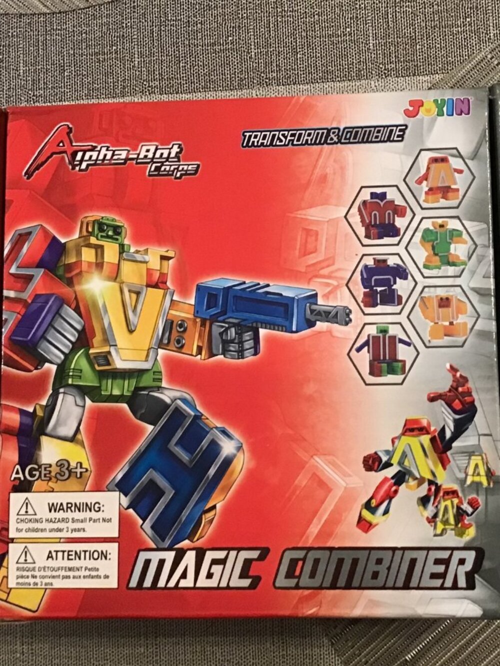 Joyin Alpha-Bot Corps Magic Combiner Transforming Alphabet Robots ABC Toy Set